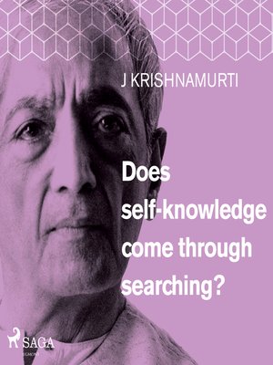 cover image of Does self-knowledge come through searching?